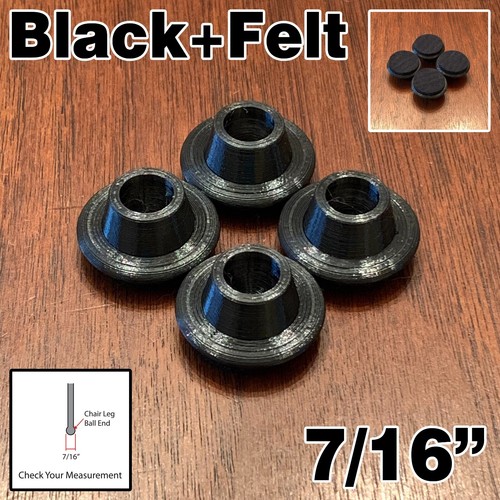 Replacement chair glides - replacement, x4