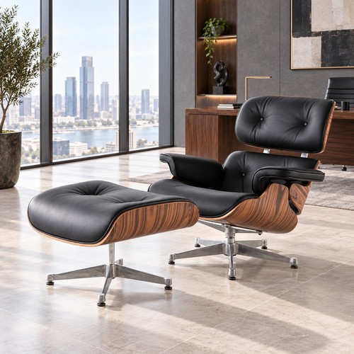 Eames lounge chair - with, stool
